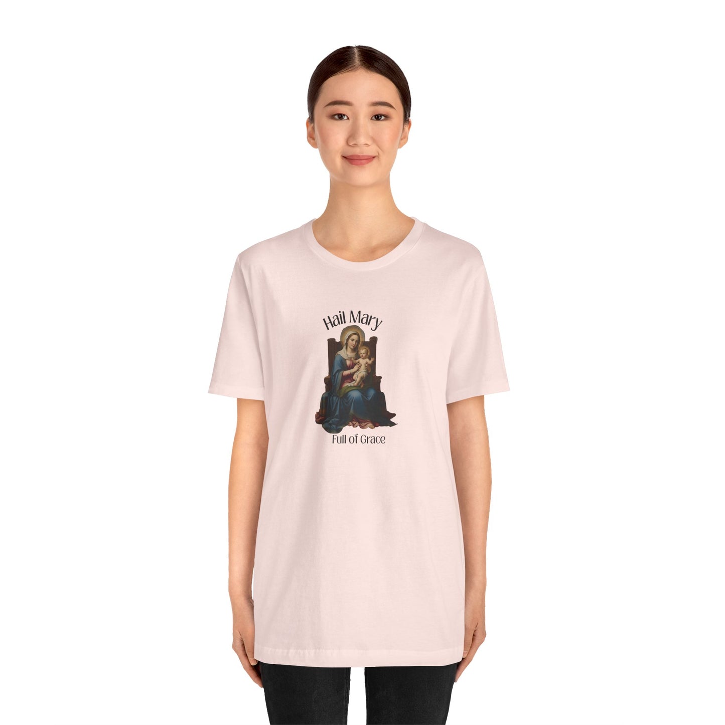 Hail Mary "Full of Grace" Tee — Vintage Madonna Prayer T-Shirt