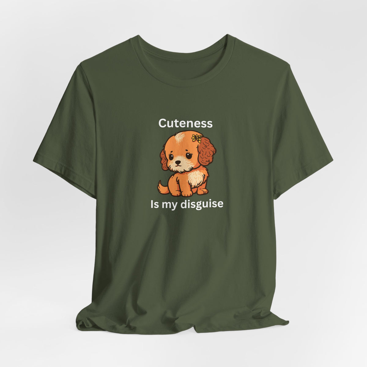 Cockapoo Tee — "Cuteness Is My Disguise" Cute Puppy Graphic Shirt