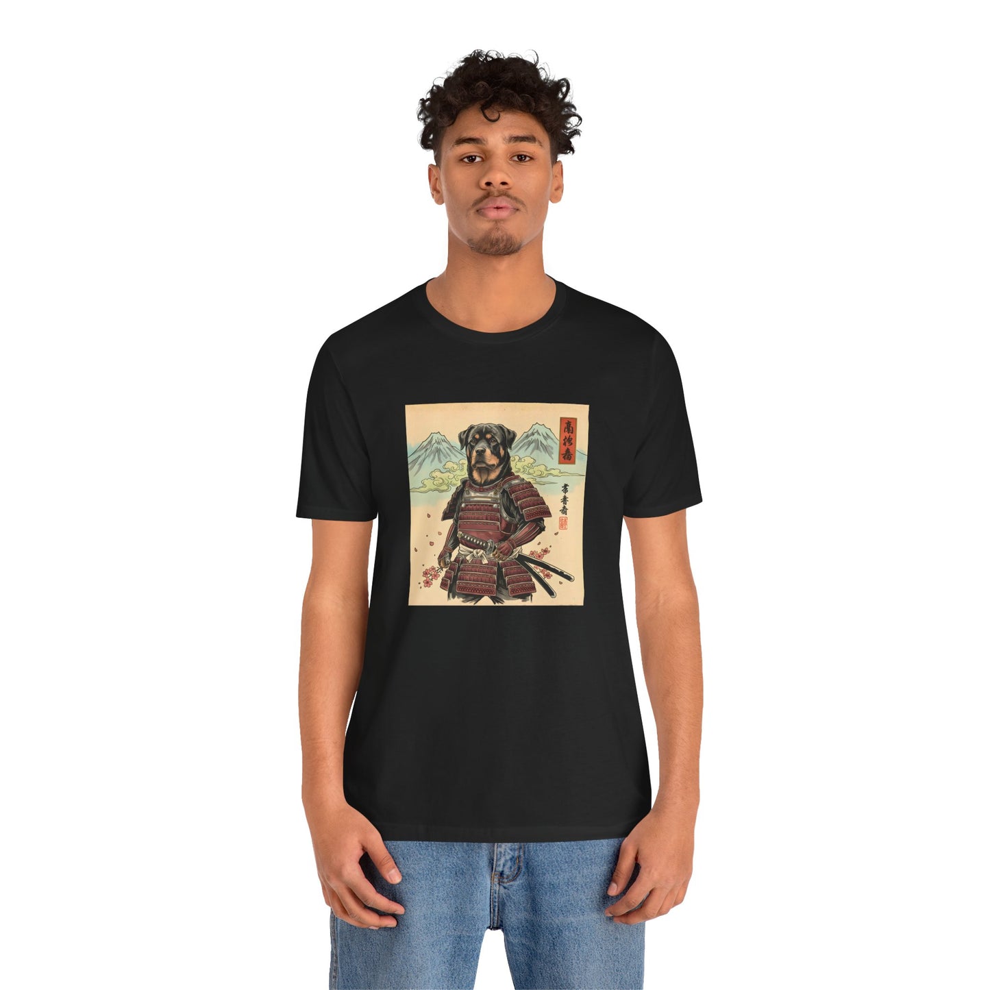 Samurai Rottweiler T-Shirt — Warrior Dog Graphic Tee
