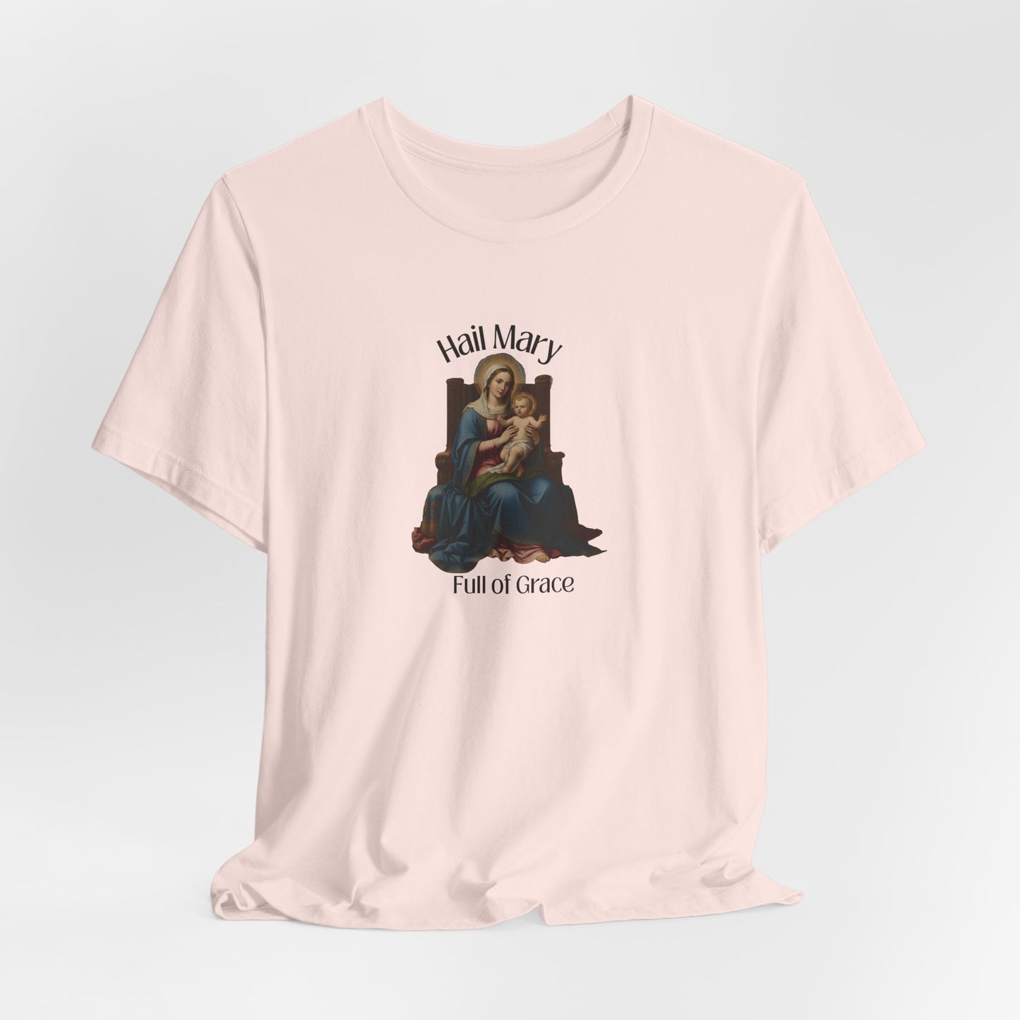 Hail Mary "Full of Grace" Tee — Vintage Madonna Prayer T-Shirt