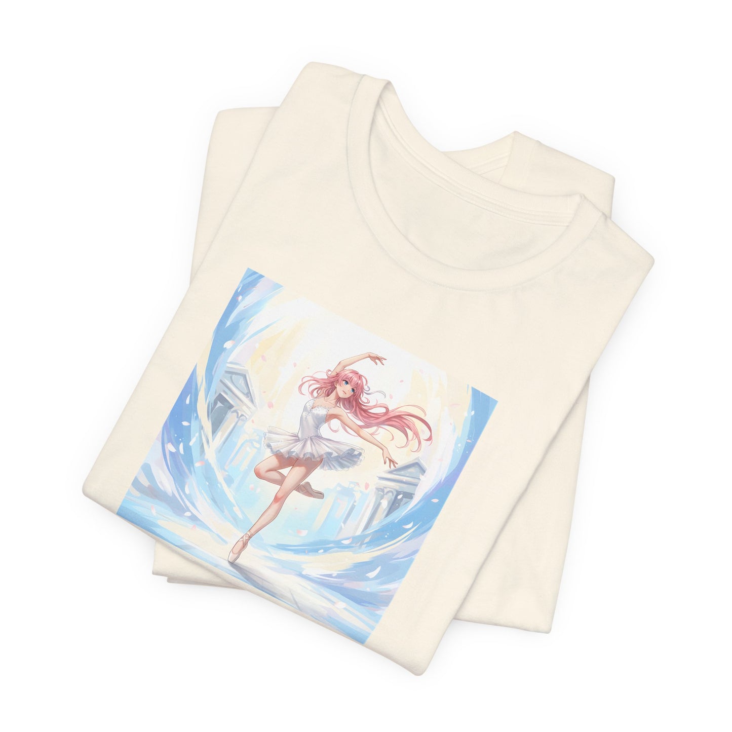 Anime Girl Dance T-Shirt — Pastel Skater City Illustration Tee