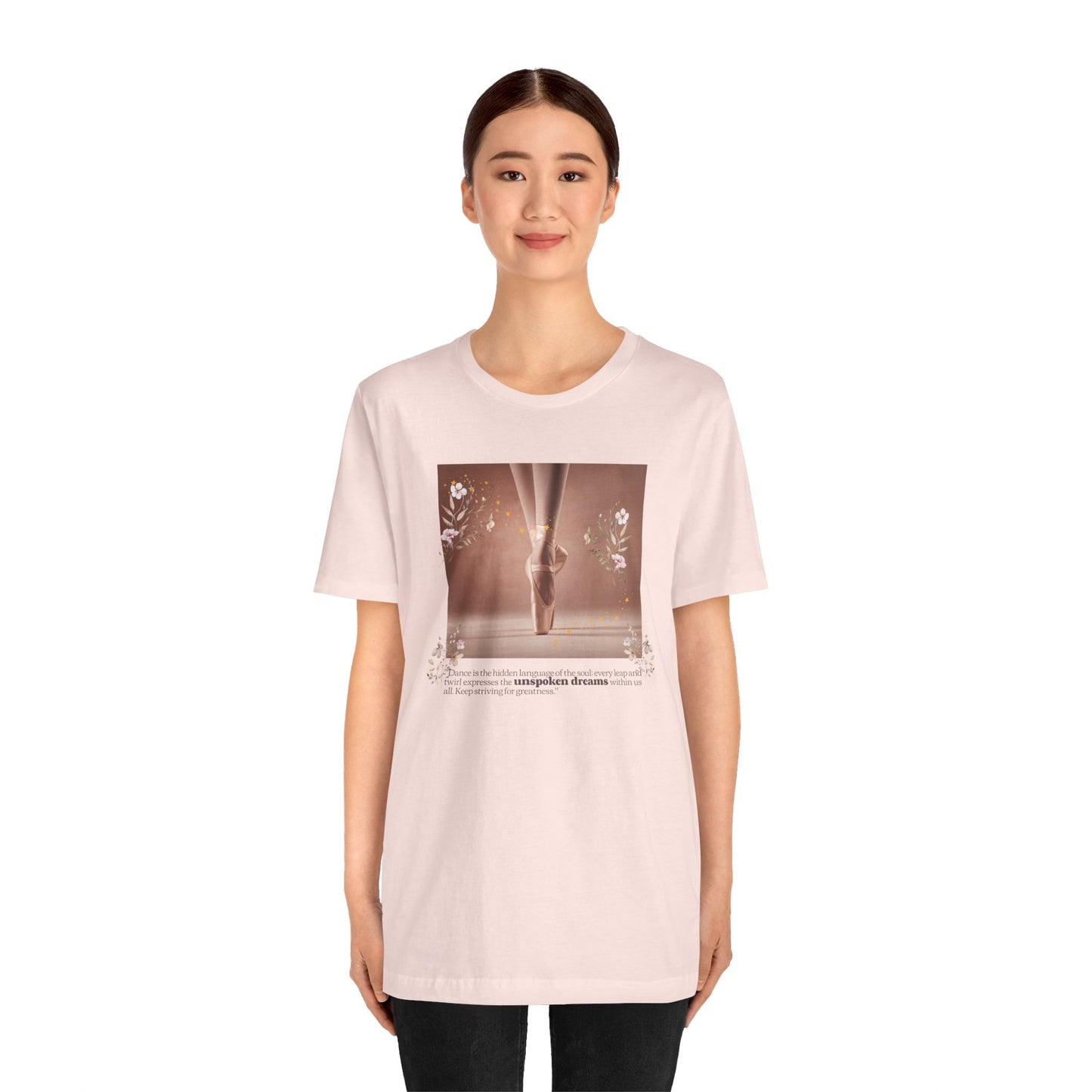 Ballet Pointe Tee — Elegant Dancer Photo Graphic T-Shirt