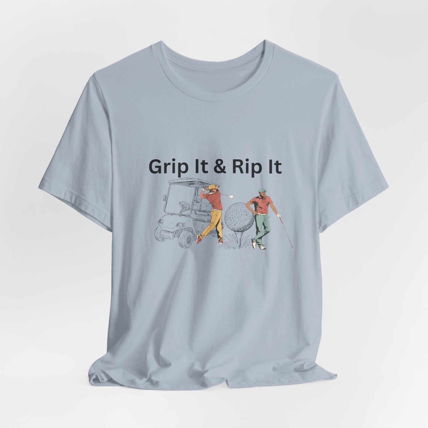 Golf T-Shirt – "Grip It & Rip It" Vintage Golfers Design