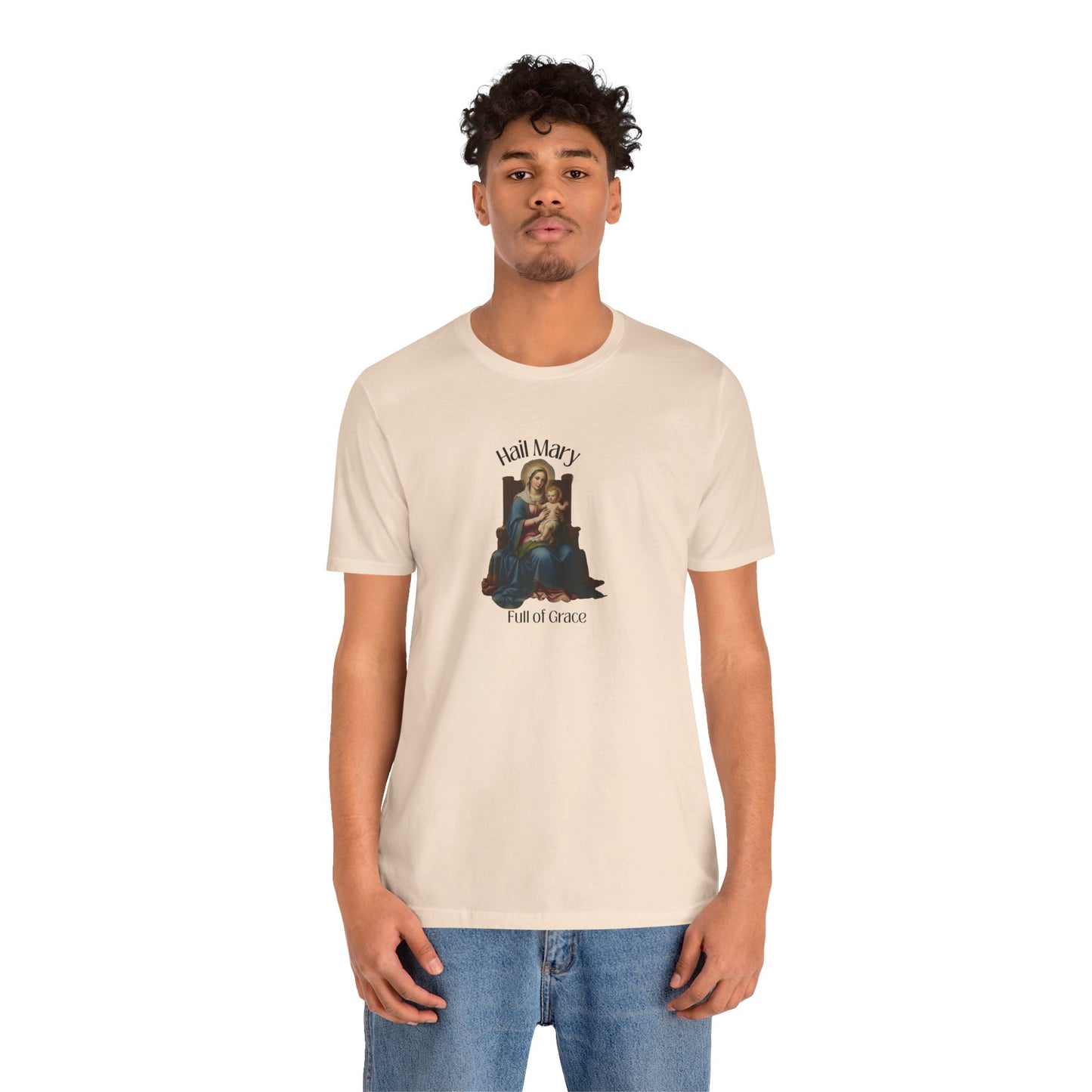 Hail Mary "Full of Grace" Tee — Vintage Madonna Prayer T-Shirt