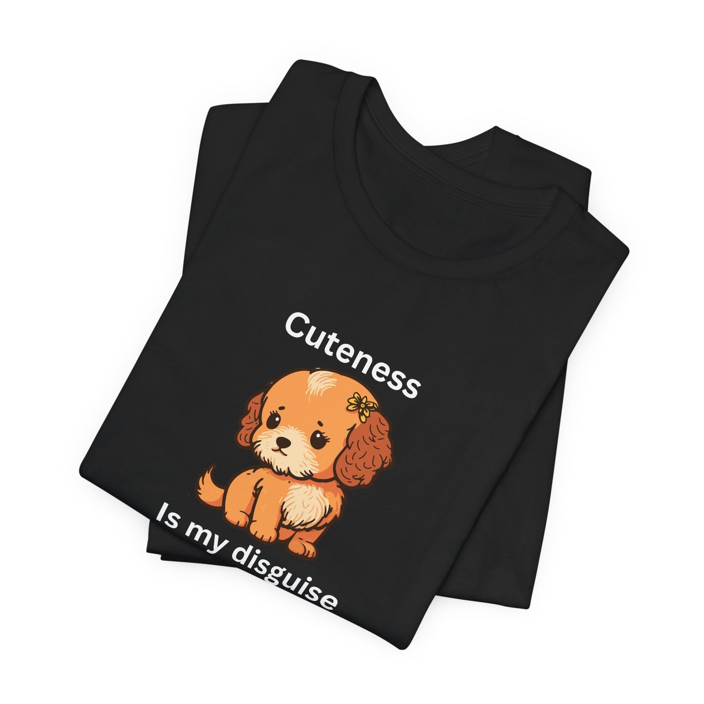 Cockapoo Tee — "Cuteness Is My Disguise" Cute Puppy Graphic Shirt