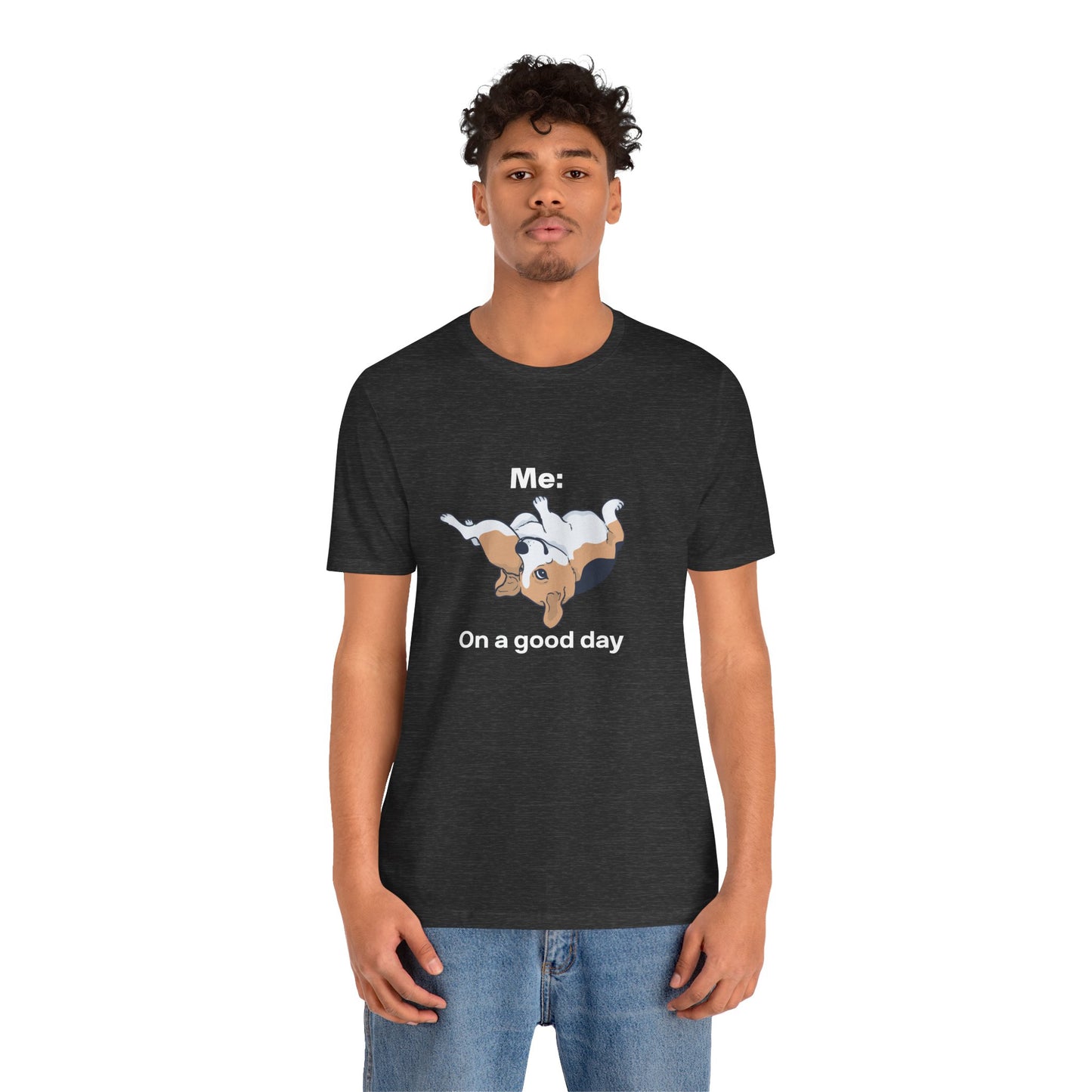 Beagle Rolling Cute Dog Tee — Playful Beagle Graphic T-Shirt