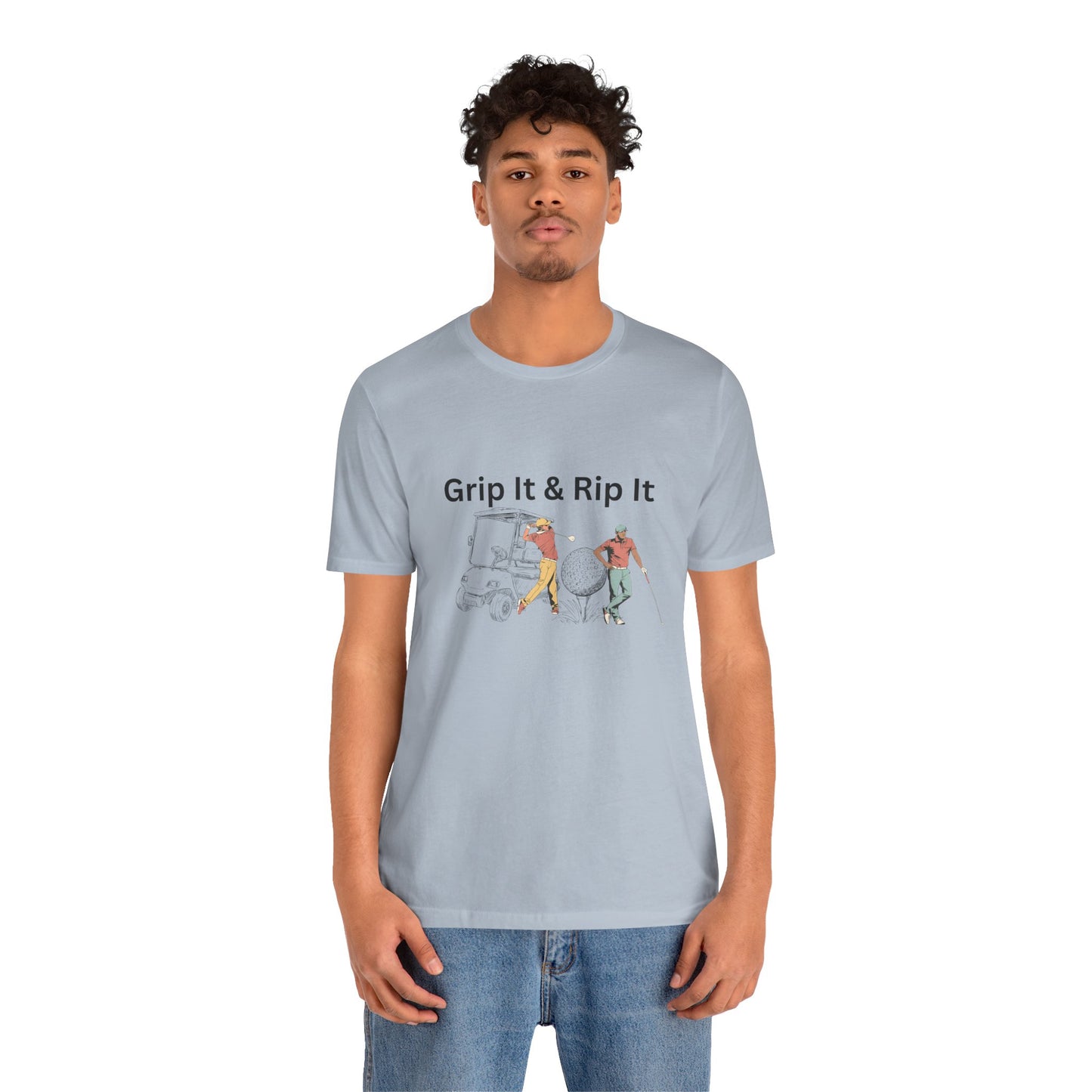 Golf T-Shirt – "Grip It & Rip It" Vintage Golfers Design