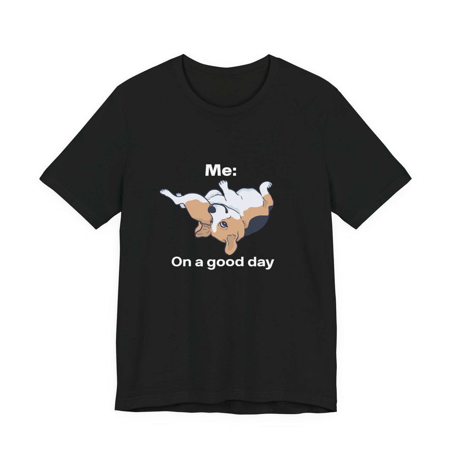 Beagle Rolling Cute Dog Tee — Playful Beagle Graphic T-Shirt