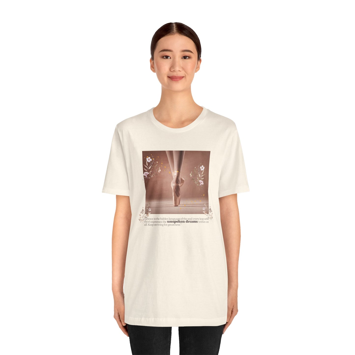 Ballet Pointe Tee — Elegant Dancer Photo Graphic T-Shirt
