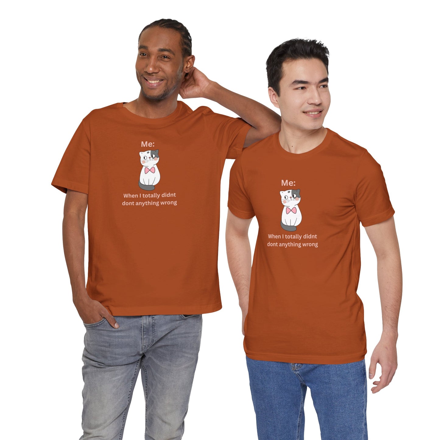 Kawaii Cat Tee — "When I Didn’t Do Anything Wrong" Cute Graphic T-Shirt