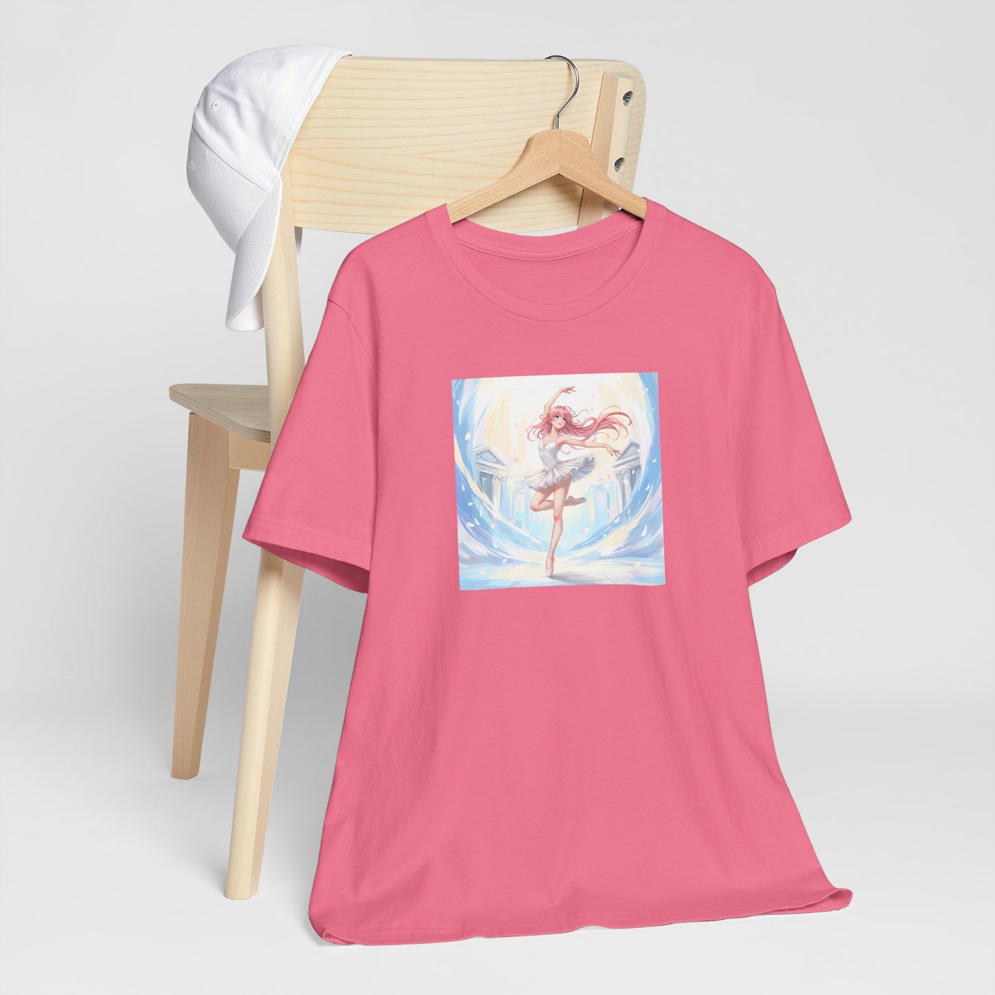 Anime Girl Dance T-Shirt — Pastel Skater City Illustration Tee