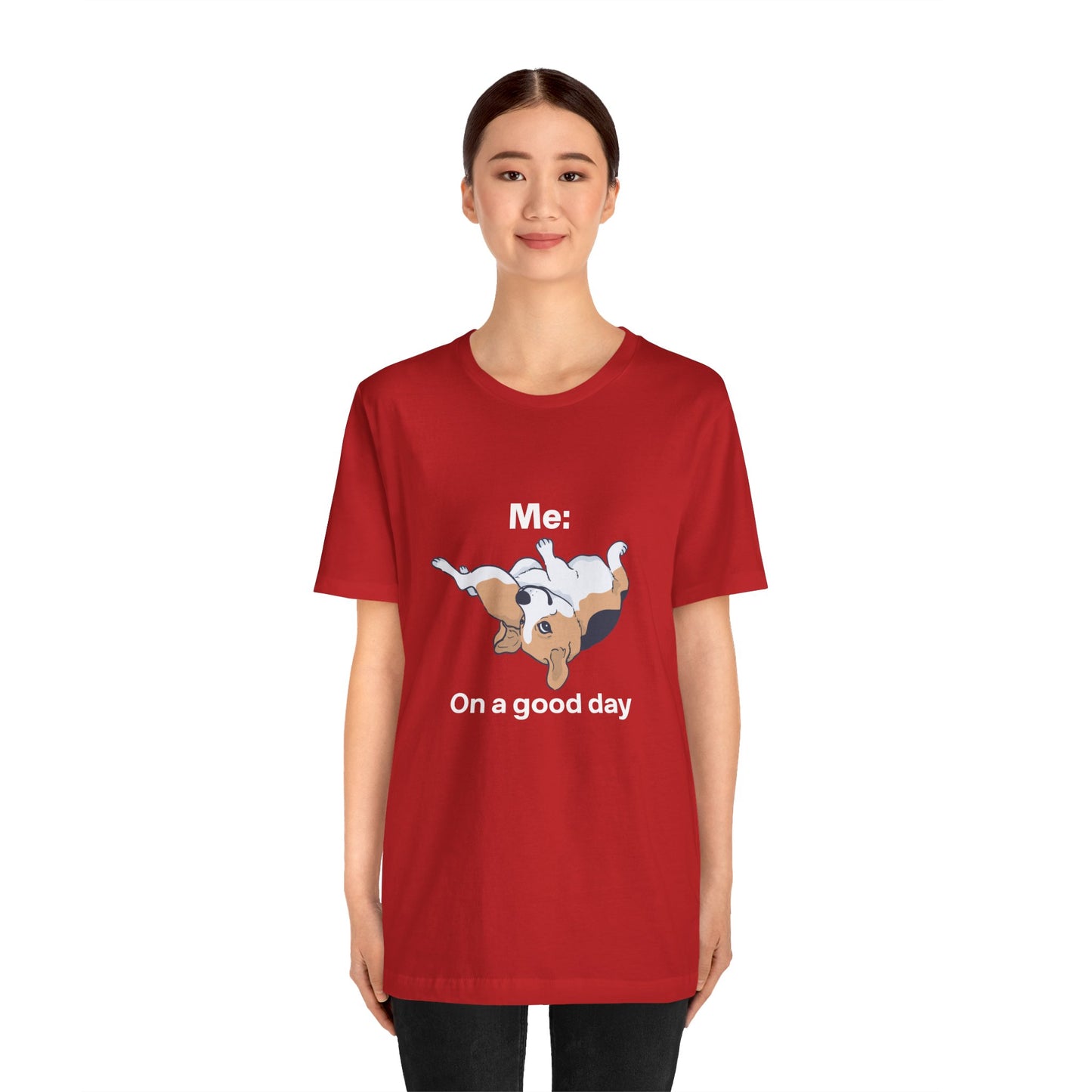 Cute Floppy Beagle T-Shirt — Adorable Laying Dog Tee