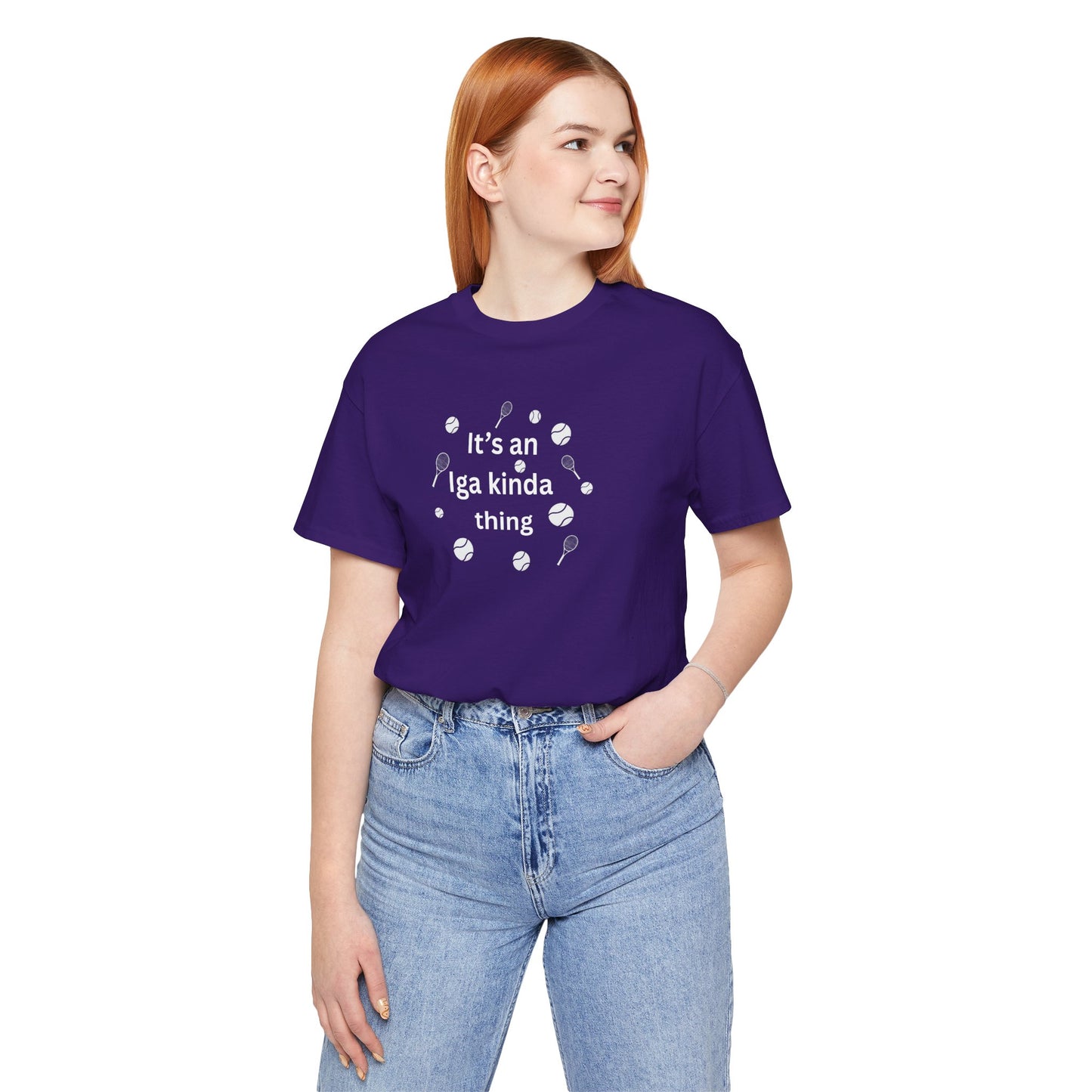 Tennis Tee — “It’s an Iga kinda thing” Champion Titles Shirt