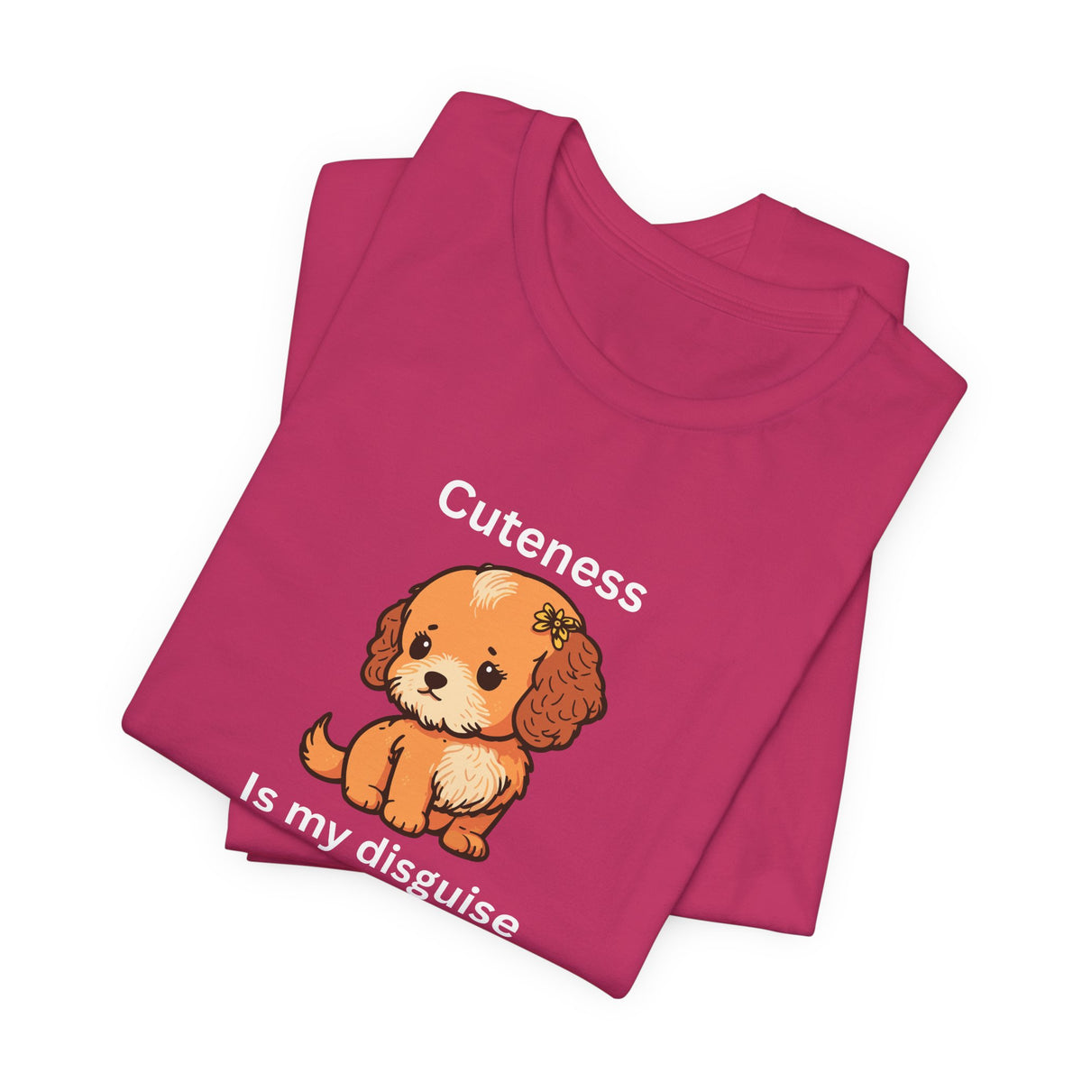 Cockapoo Tee — "Cuteness Is My Disguise" Cute Puppy Graphic Shirt
