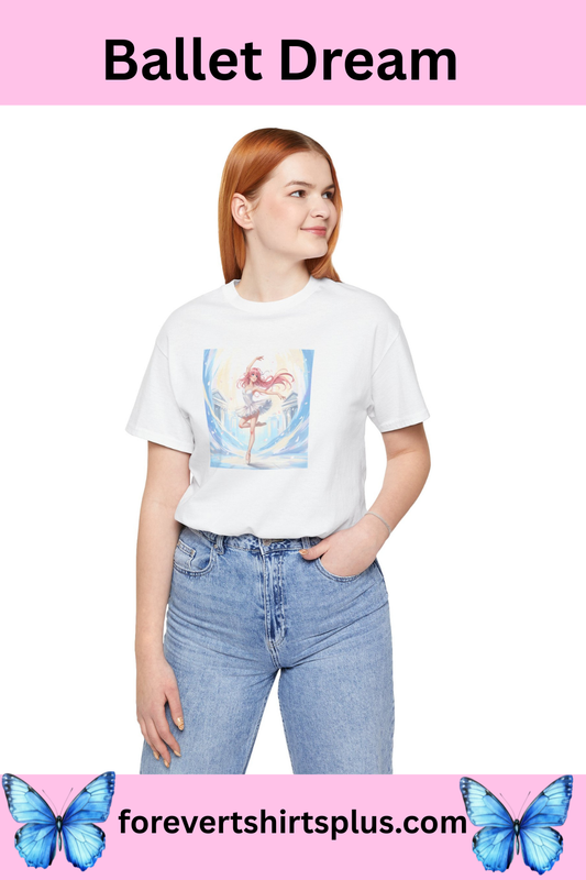 Anime Girl Dance T-Shirt — Pastel Skater City Illustration Tee